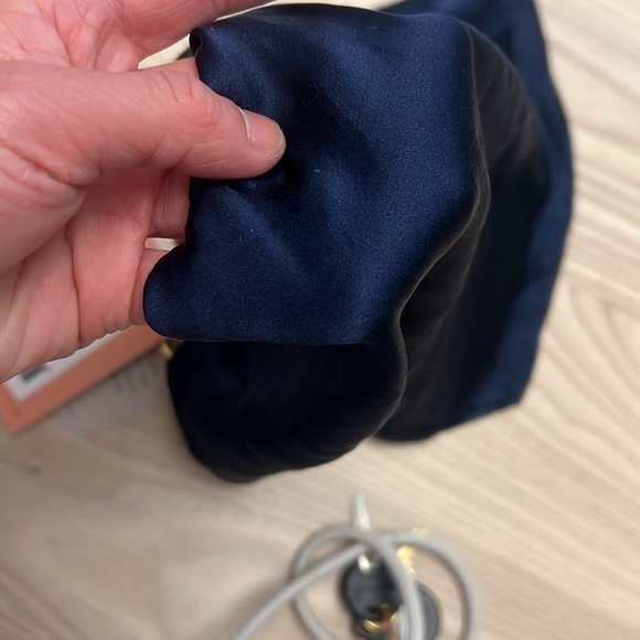 Brand new with tag Olivine top navy blue silk Cult Gaia size S - Picture 6 of 9